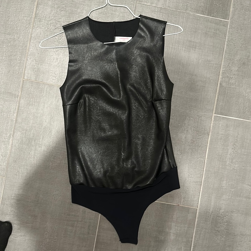 Leather bodysuit
